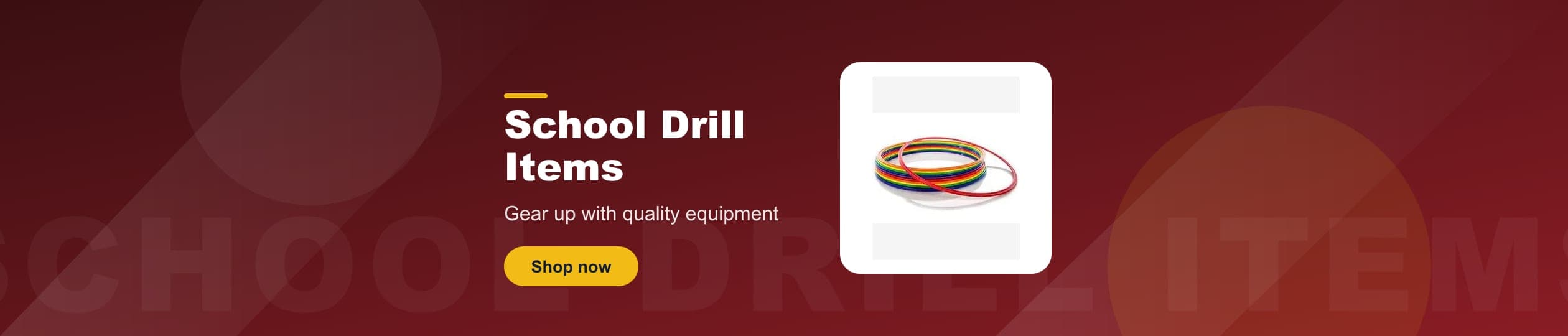 School Drill Items - Gear up with quality equipment