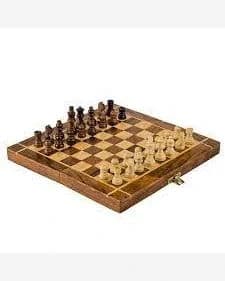 Chess Board- Apex Wooden 14 inch with Pawns — image 3