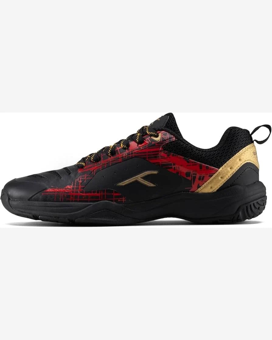 Badminton Shoes- Hundred Quantum Pro (No.10 SR) Black/Red/Gold